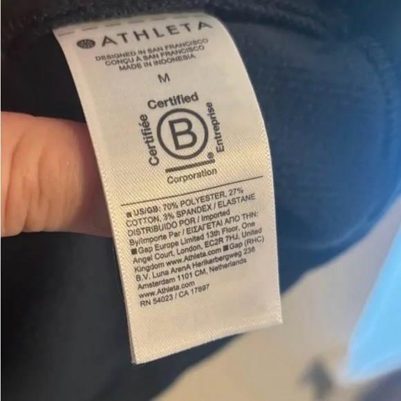 Athleta Cozy Karma Twist Neck Sweatshirt size M cypress color - Picture 6 of 6